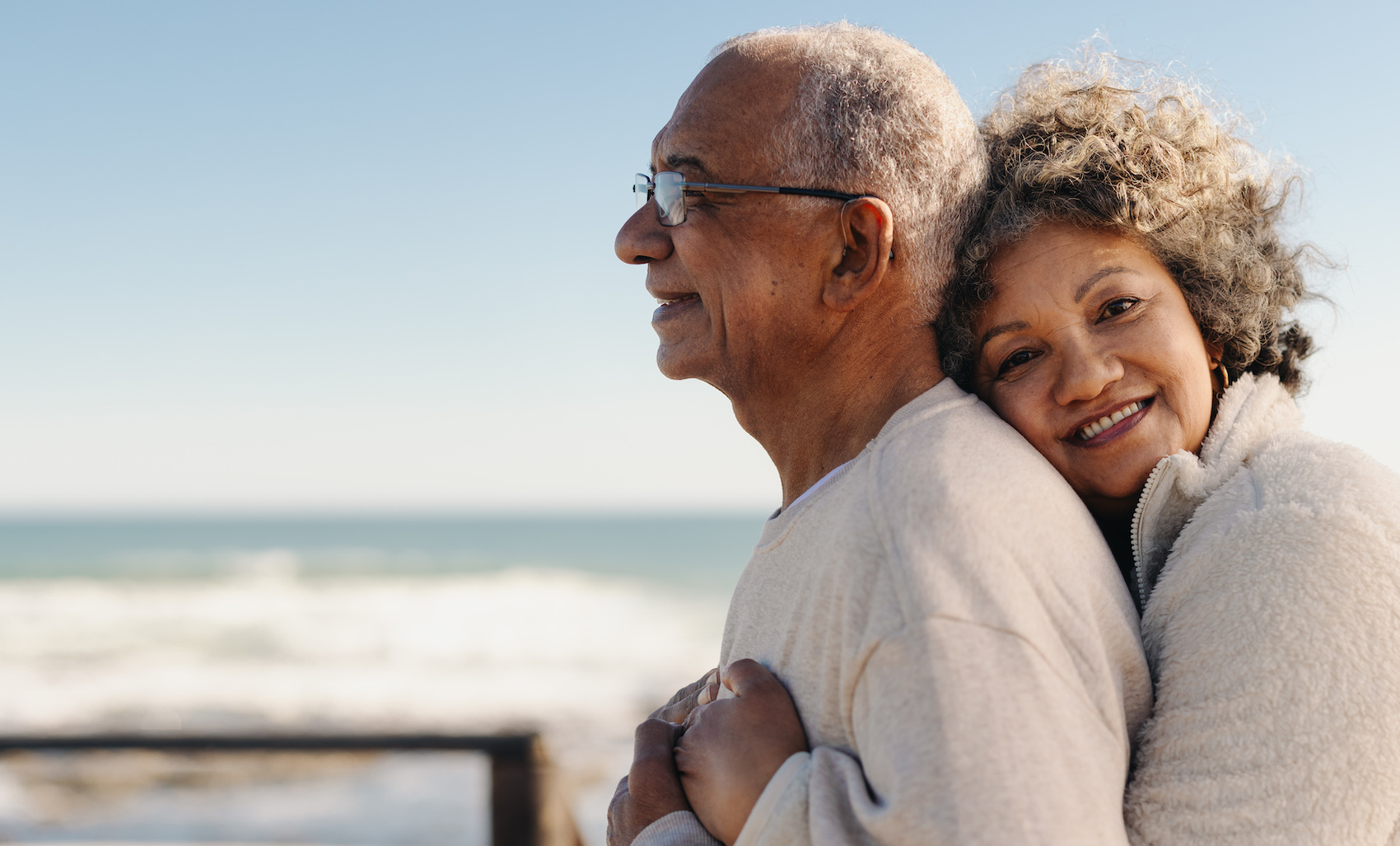 Blog post header – How End-of-Life Planning Can Ease Financial Concerns Senior couple on the beach